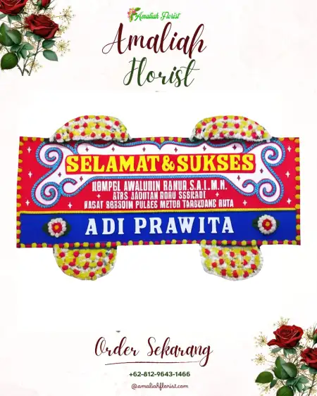 Papan Bunga Ucapan Selamat Molagalome